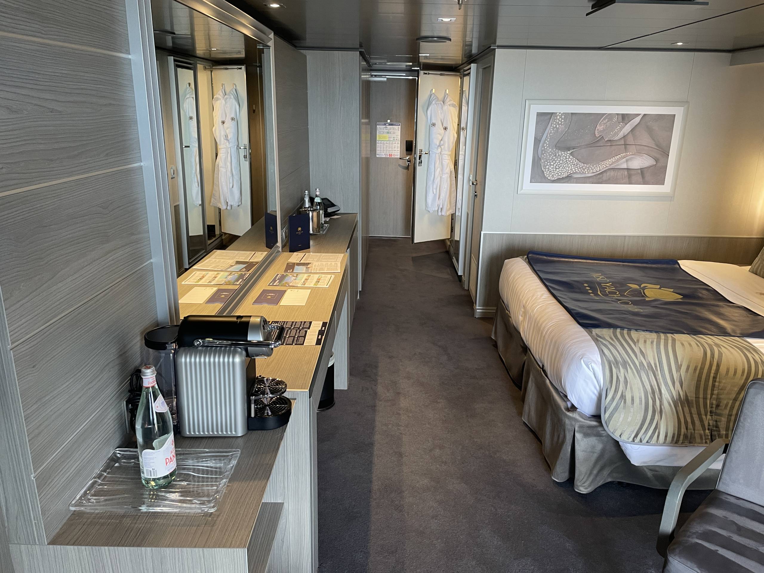 The rooms at MSC Yacht Club.
