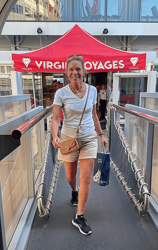 Jenny Lynn Anderson on a Virgin Voyages cruise.