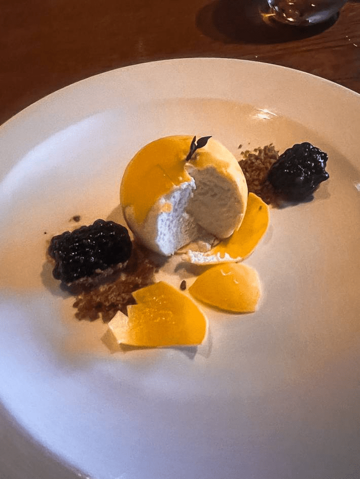 A lemon desert on a cruise.