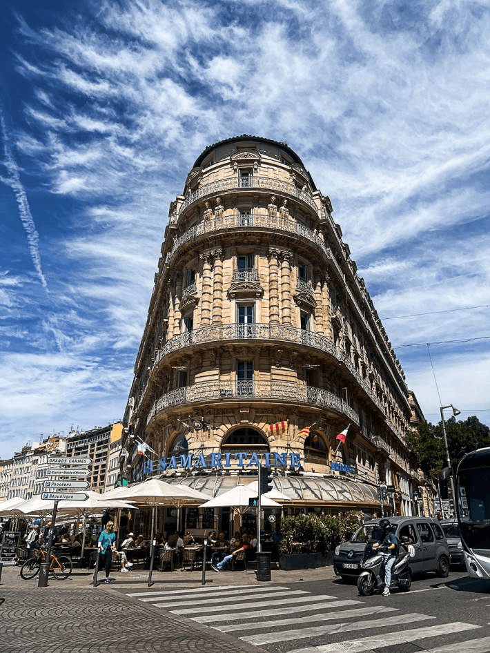 A building at the Quai du Vieux Port in Marseille, France.