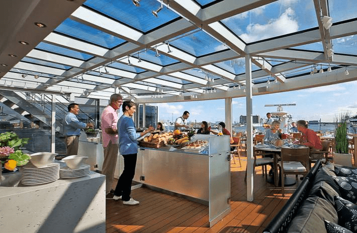 The Aquavit Terrace on the Viking Ve River Cruise.