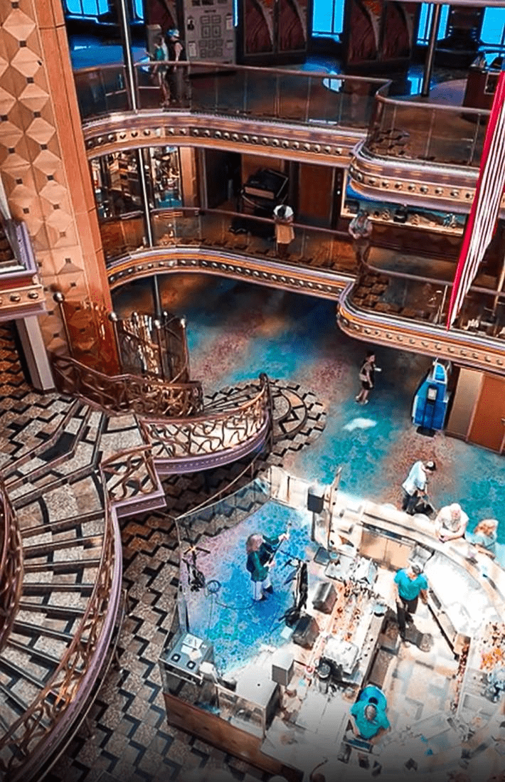 The Atrium Bar on the Carnival Cruise.
