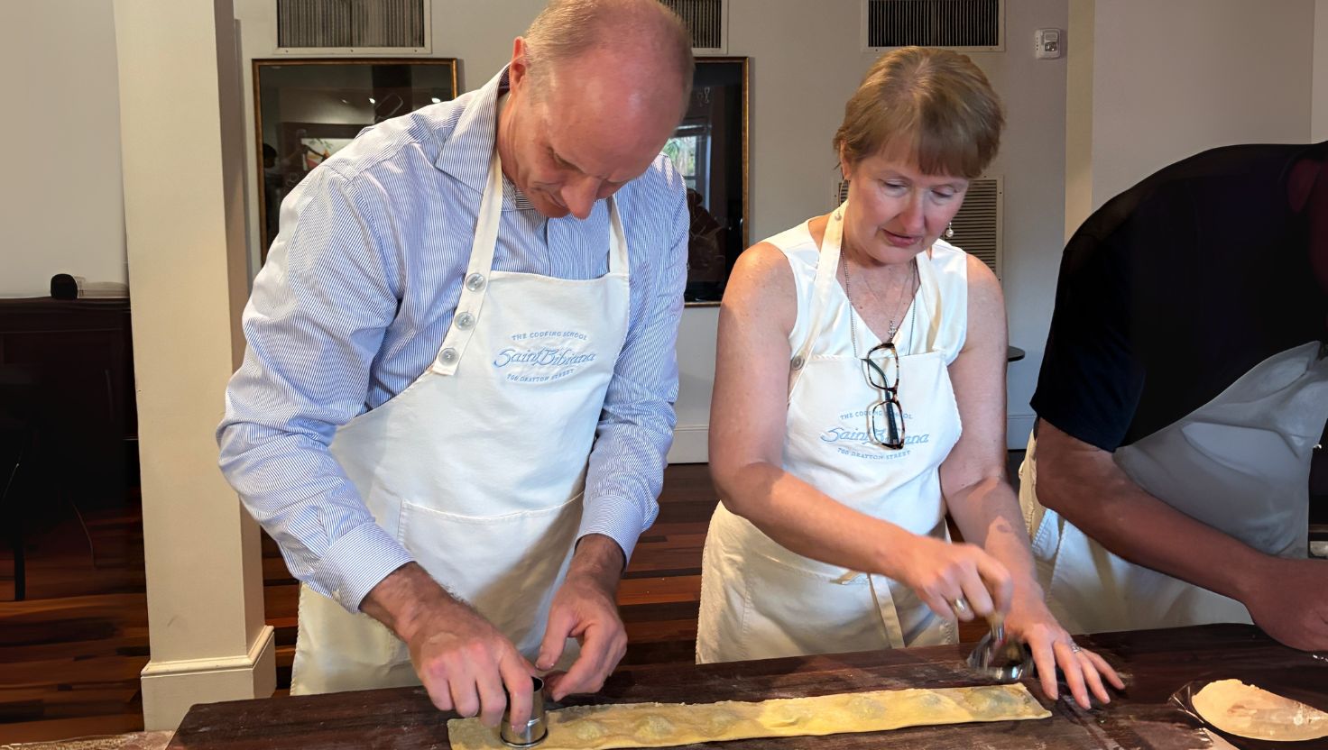 Bibiana Cooking School Handmade ravioli-making class is perfect for date night or groups