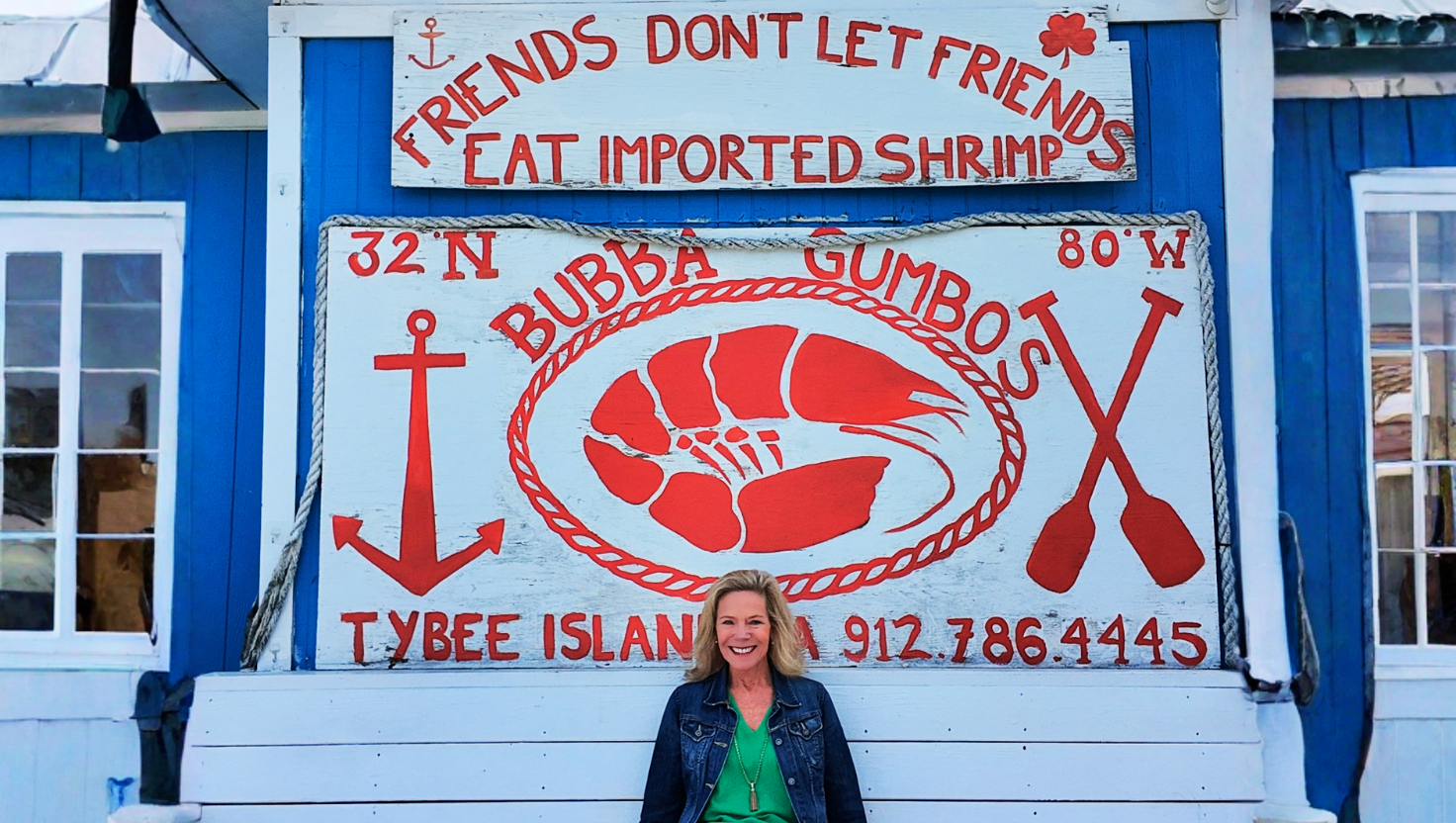 Bubba Gumbo’s restaurant at Tybee Island Georgia marina serving local seafood
