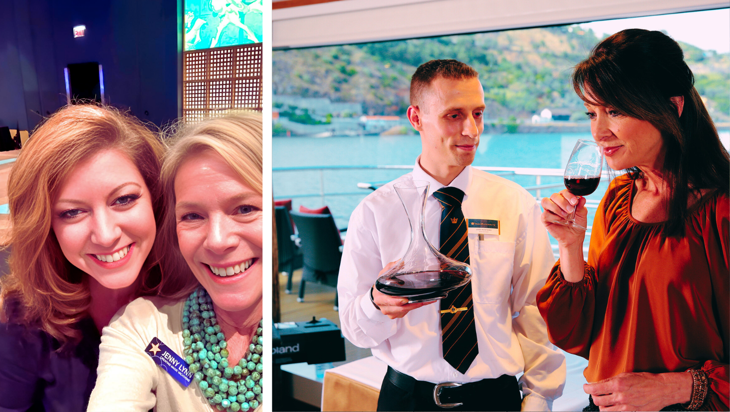 Godmother of the Ship and guest wine tasting, Douro River Cruise Portugal