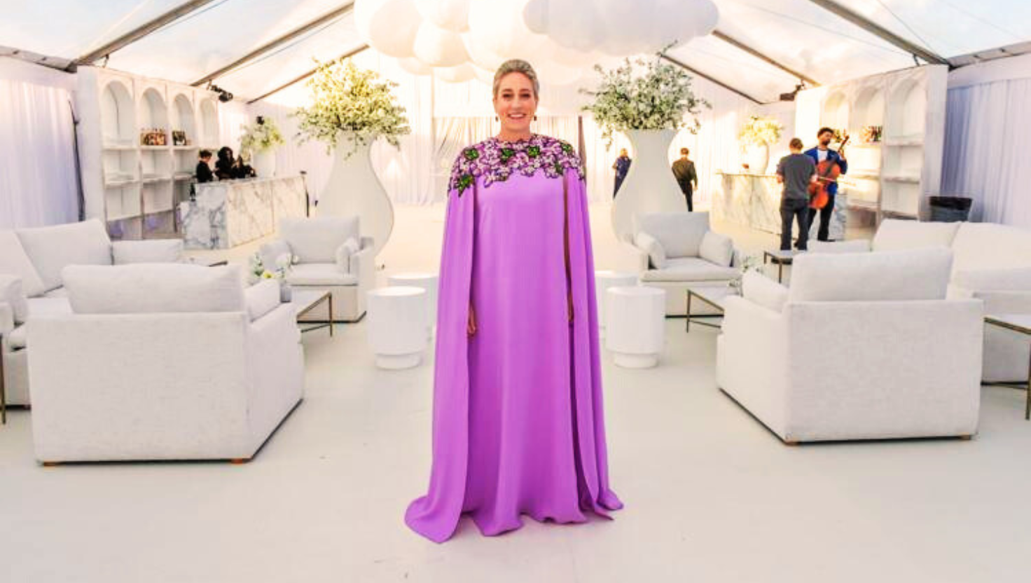 Fashion highlights from the Telfair Ball Savannah Georgia black-tie fundraiser event, Lilac in Bloom gown, Courtland Stevens