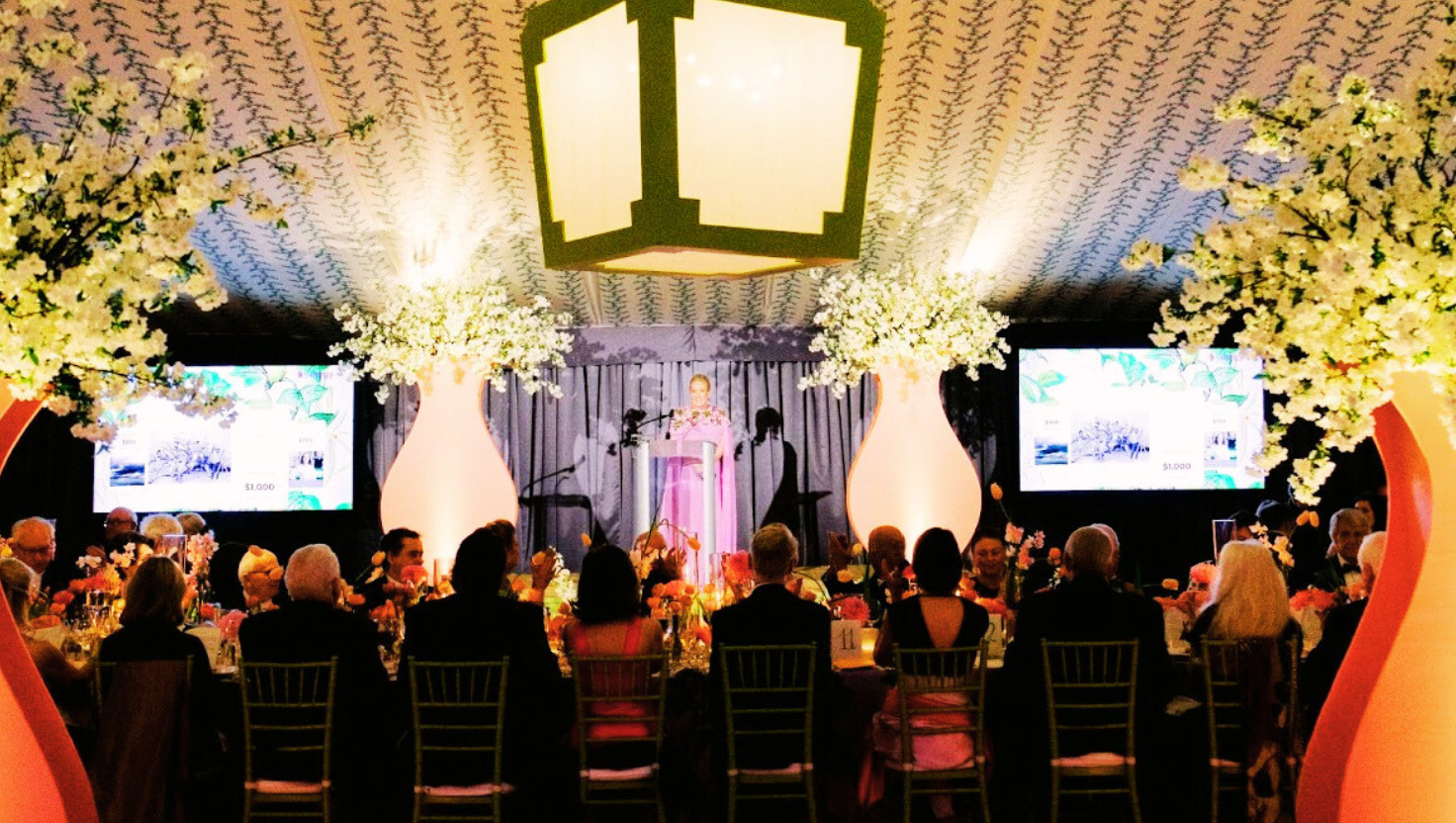 Guests in formal ballgowns at the 2026 Telfair Ball charity gala hosted by Telfair Museums in Savannah GA