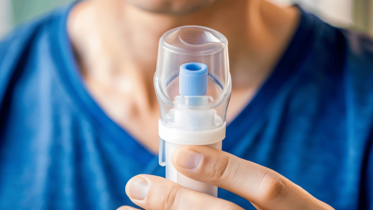 breathing treatment while on vacation.