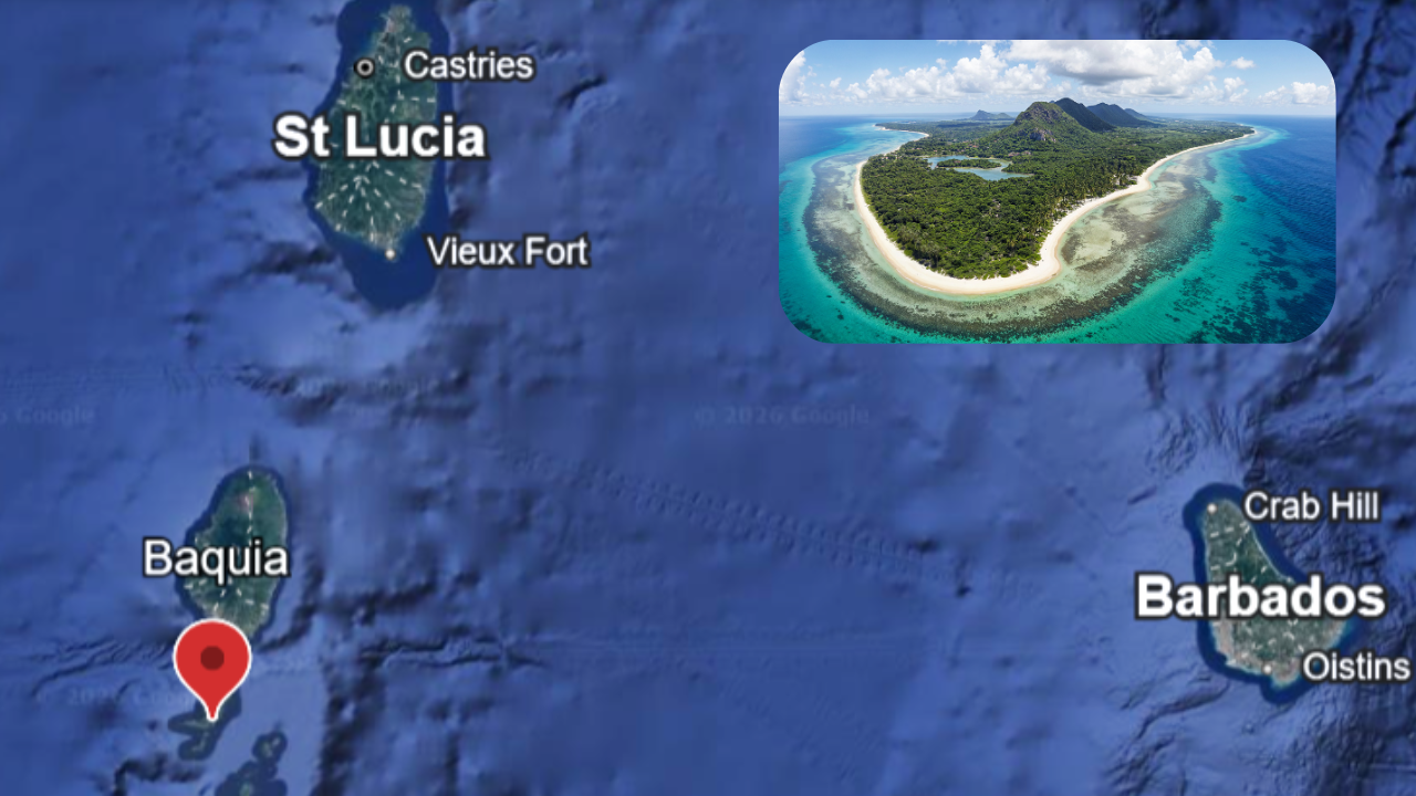 map of snorkeling location.