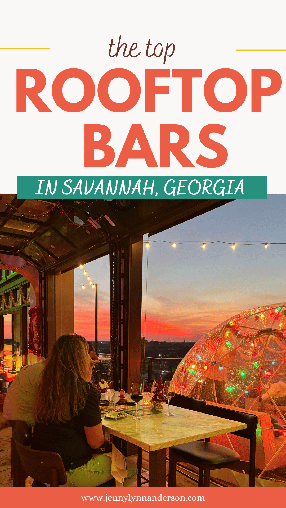 rooftop bars in savannah, ga pin for pinterest.