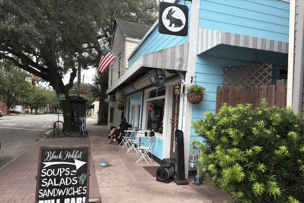 black rabbit exterior in savannah ga.