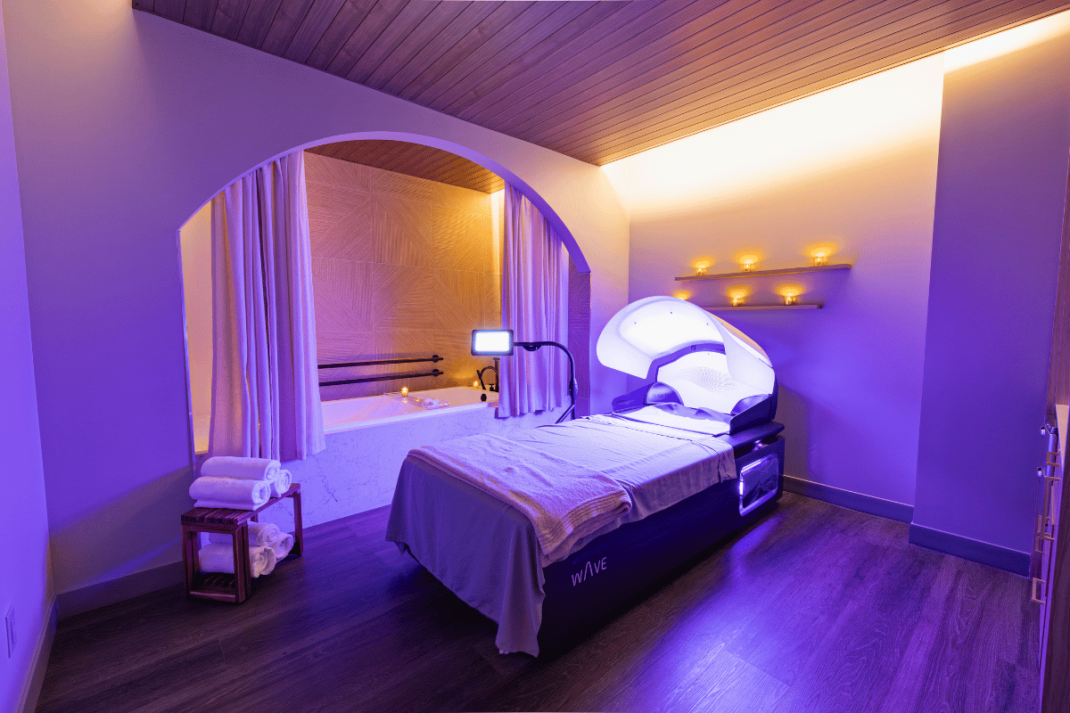 wellness wave massage table at woodhouse spa. 