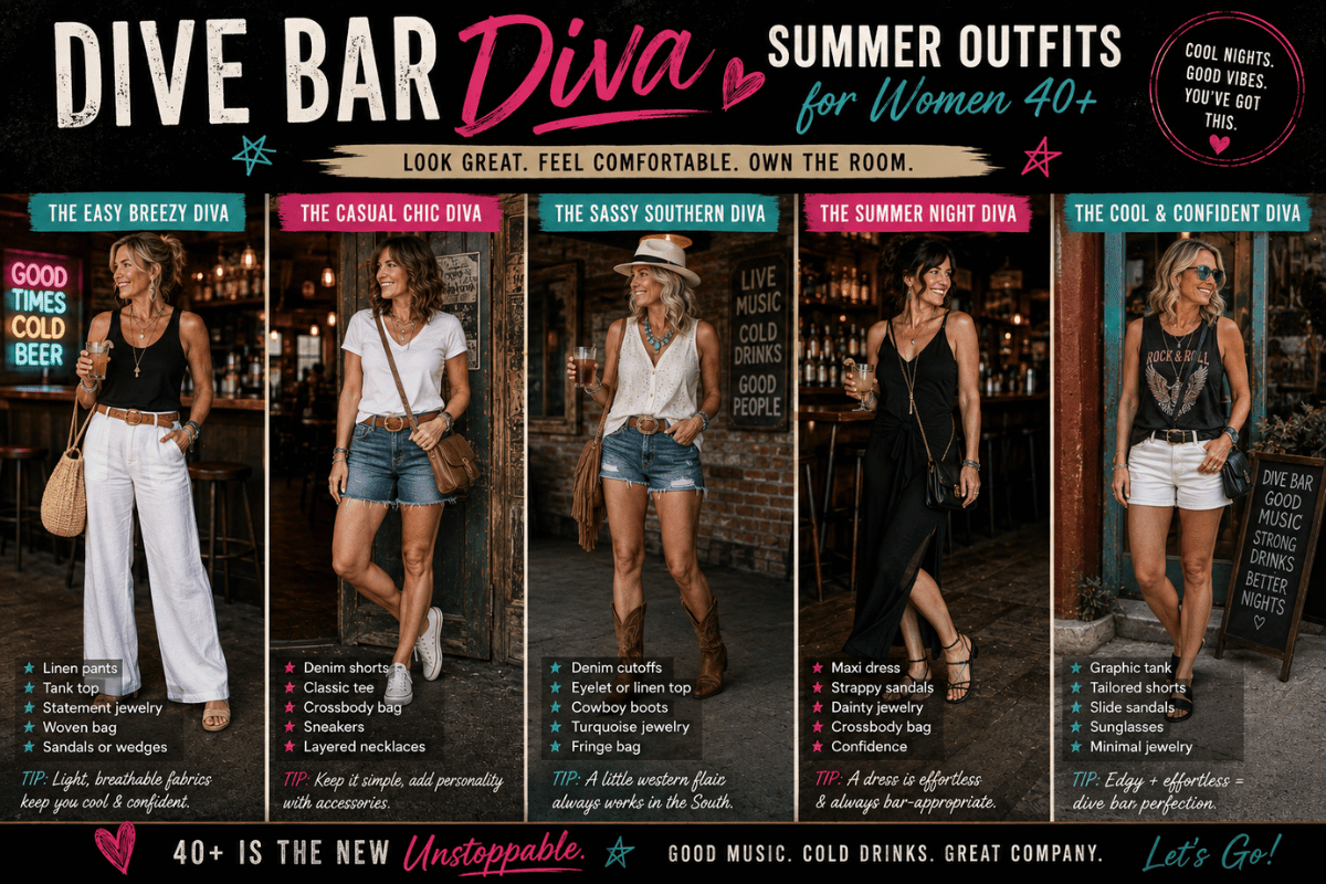 What to wear at a dive bar in Savannah, GA.