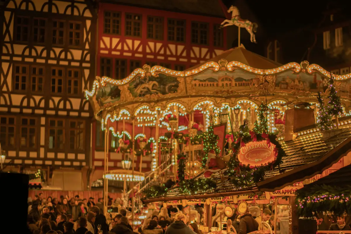 carousel at christmas time during an amawaterways river crusie. 