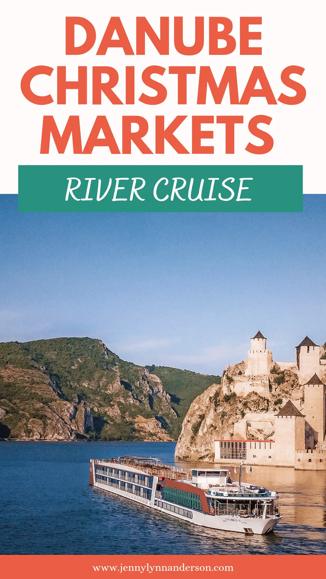 Danube Christmas Markets River Cruise pin for pinterest.